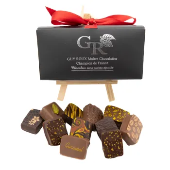 Assortiment de chocolats fins sans sucre - ballotin 250g