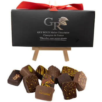 Assortiment de chocolats fins sans sucre - ballotin 375g