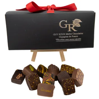 Assortiment de chocolats fins sans sucre - ballotin 600g