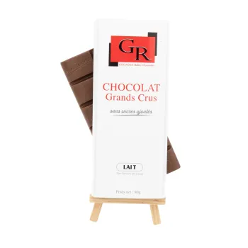 Tablette de chocolat au lait 41% sans sucre