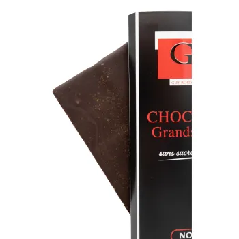 Tablette de chocolat noir 72 % sans sucre – Cannelle