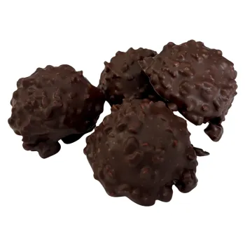 Rochers - chocolat noir, praliné noir
